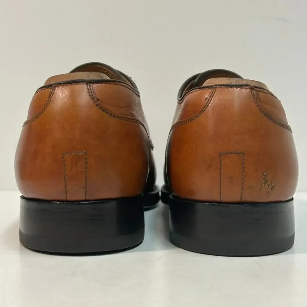 NEW HEELS Alden x Brooks Brothers 972 Straight Tip Blucher Brown Calf USA 8.5 D